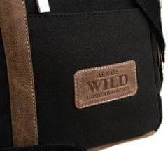 Always Wild Kožená pánská taška přes rameno s vnější kapsou