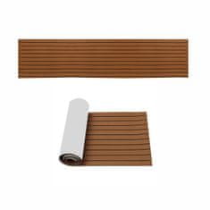 240*60*0,6 cm - Námořnický lepící palubní koberec - Teakové podlahové krytiny - Balkonové rohože - Zahrádkové rohože - Pratelné - Světle hnědá