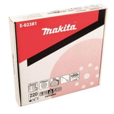 Makita brusný kotouč D 225 mm, 9 děr, 220 K - 25 ks (E-02381)