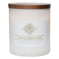 Colonial Candle Svíčka dekorativní válec , Vanilkové santalové dřevo, 453 g
