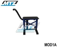 MTZ Stojánek MX (stojan pod motocykl) s kovovou deskou a protiskluzovou gumou - modrý MOD1A-03/02