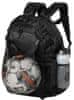 Sportovní batoh se sítí na míč Backpack Milano, černá