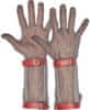 Bátmetall Kft. Protiporézne ocelové rukavice Bátmetall 171350l s chráničem předloktí, délka manžety 15 cm