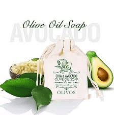 Přírodní mýdlo s olivovým olejem, chia semínkama a avokádem 150 g
