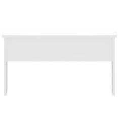 shumee Konferenční stolek lesklý bílý 80x50,5x41,5 cm kompozitní dřevo