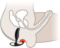 XSARA Vibrující černý stimulátor prostaty - wrw 4003-2