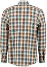 textil Orbis košile hnědo-modrá kostkovaná 4206/63 dlouhý rukáv Varianta: L