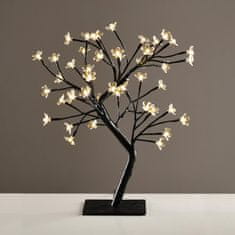ACA ACA Lighting stromek se silikonovými květy 36 LED 220-240V, teplá bílá, IP20, 45cm, 3m černý kabel X1036141