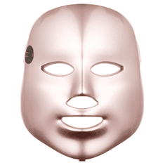 Ošetřující LED maska na obličej (rose gold)